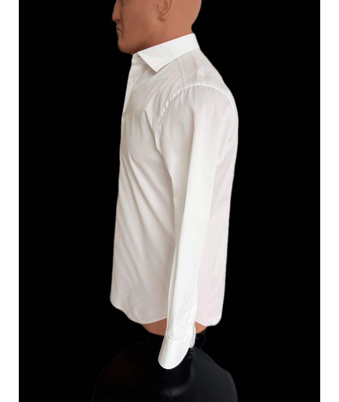 BRIONI Белая хлопковая классическая рубашка, фото 3