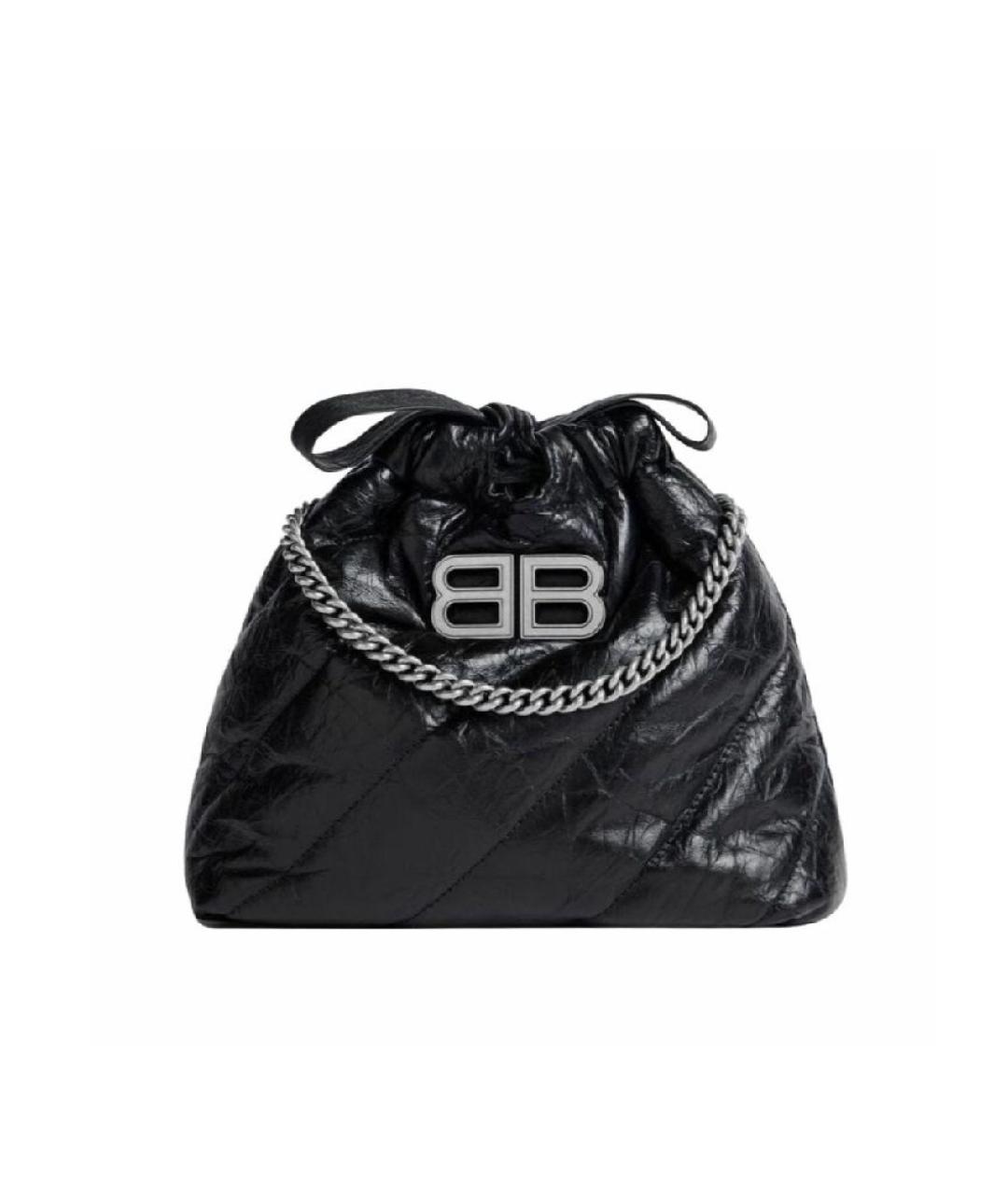 BALENCIAGA Черная кожаная сумка с короткими ручками, фото 6