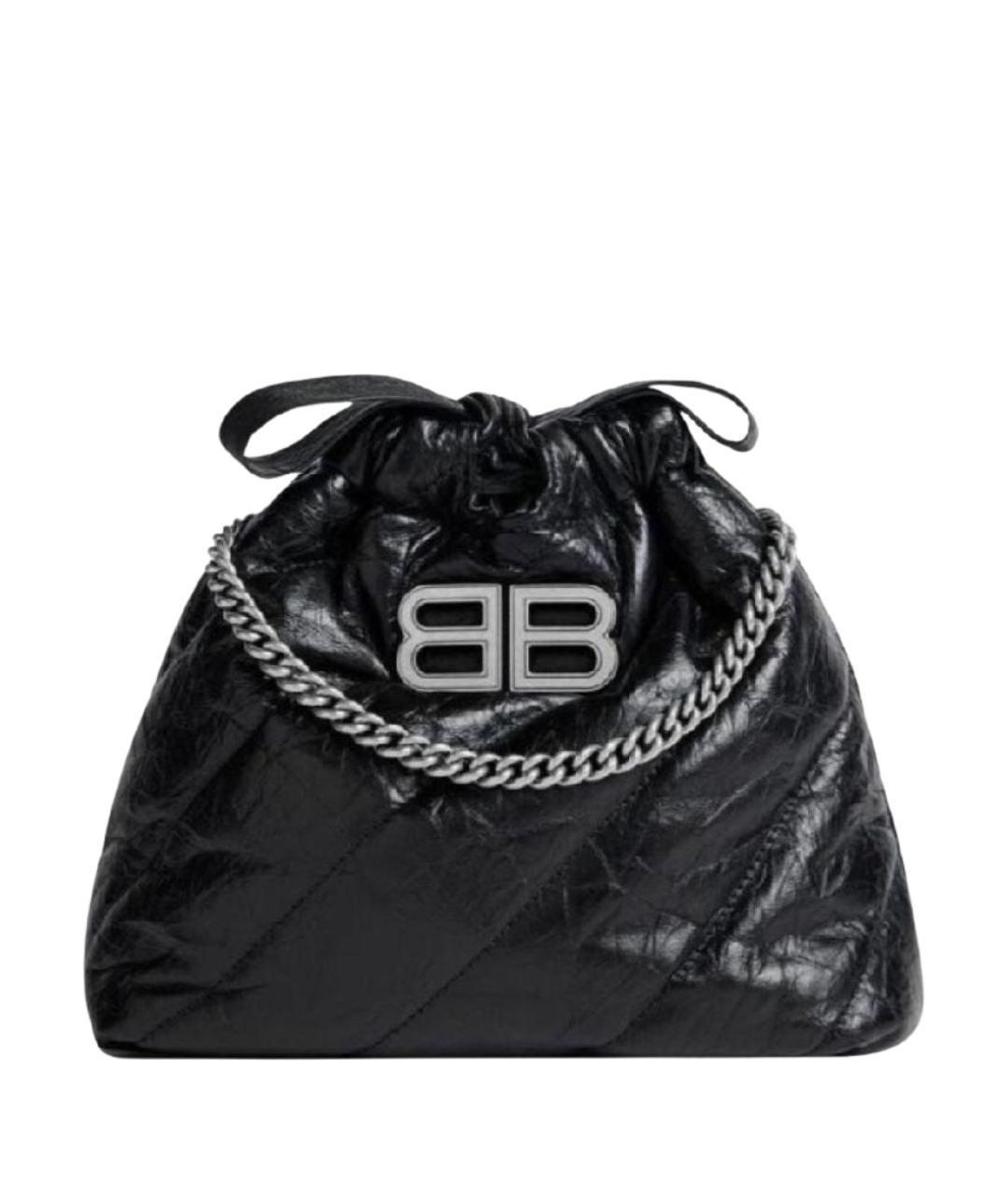 BALENCIAGA Черная кожаная сумка с короткими ручками, фото 7