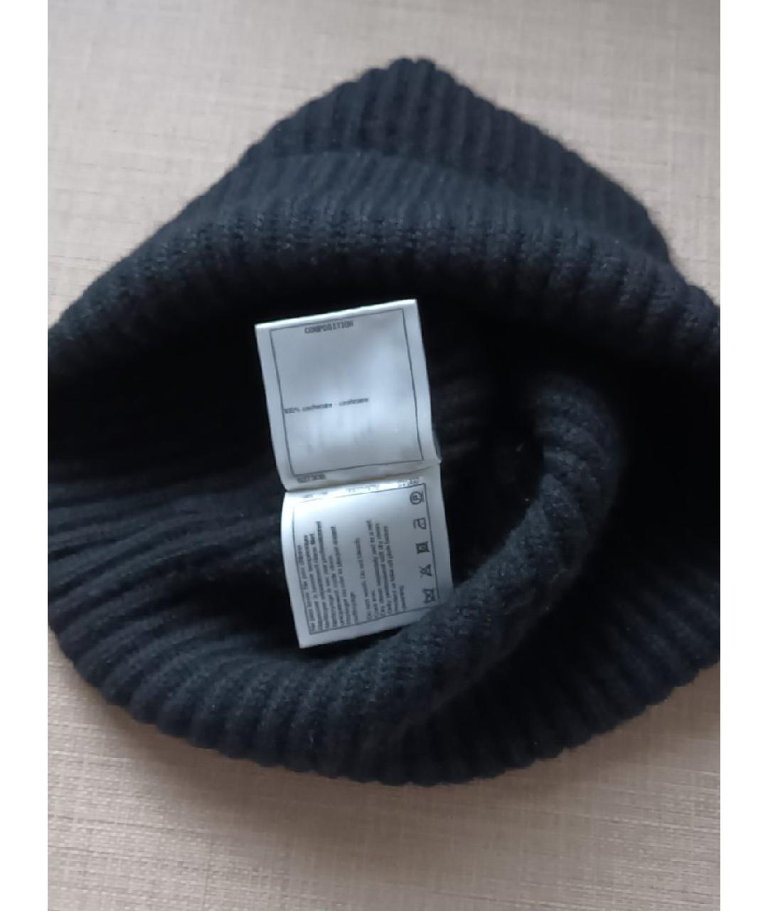 CHANEL Черная кашемировая шапка, фото 6