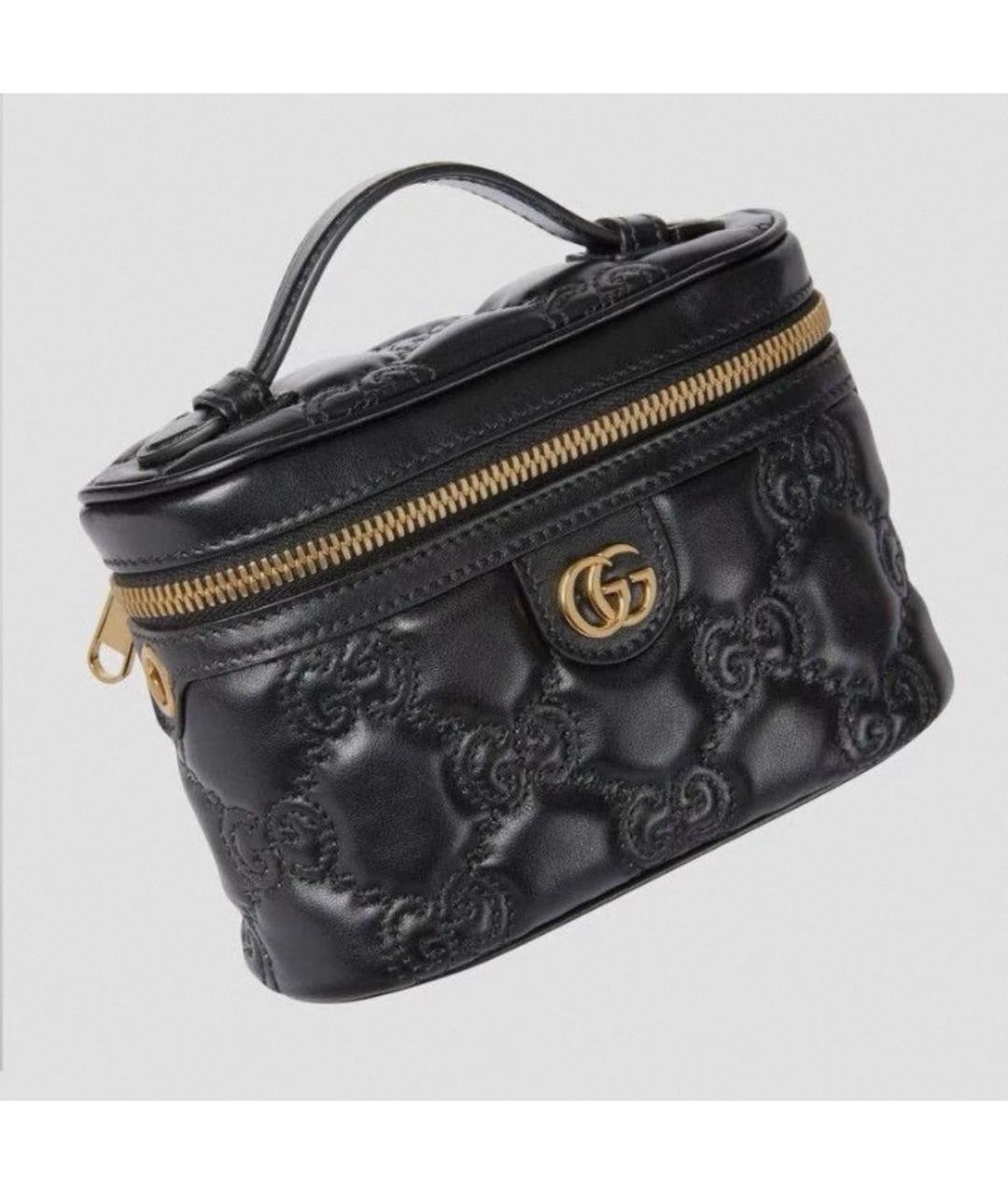 GUCCI Черная кожаная сумка через плечо, фото 2