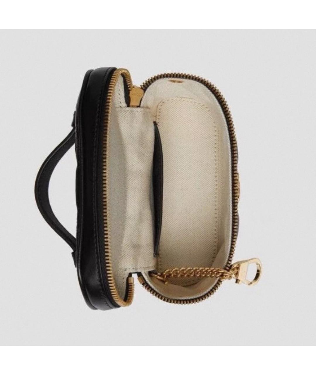 GUCCI Черная кожаная сумка через плечо, фото 4