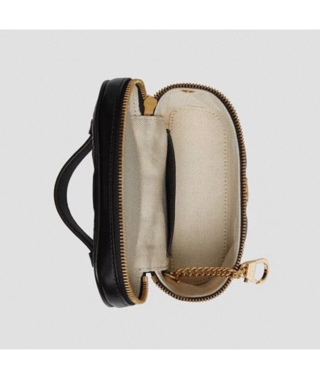 GUCCI Черная кожаная сумка через плечо, фото 5