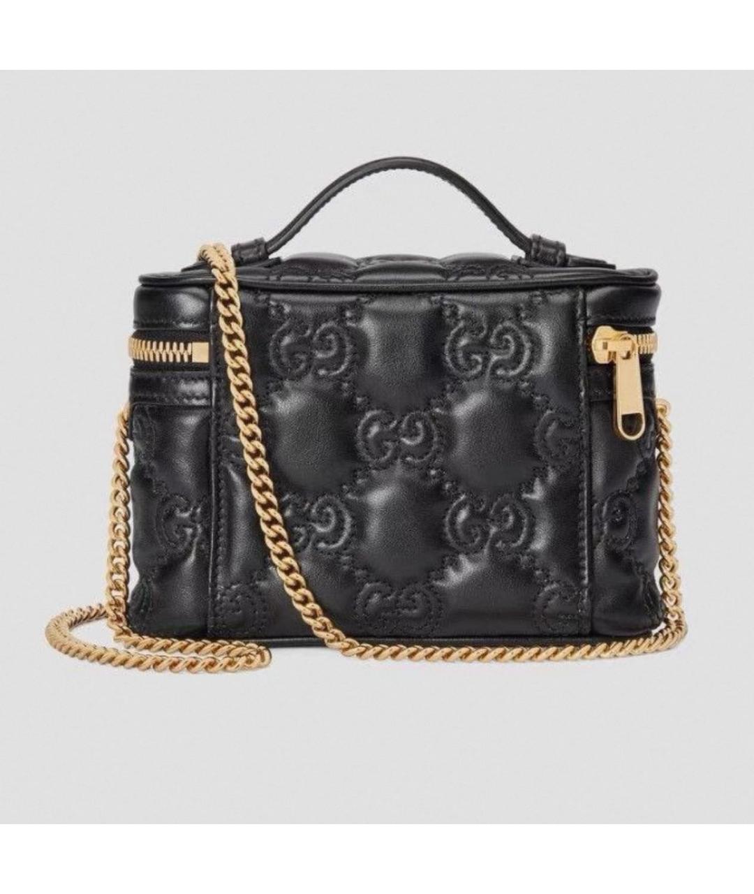 GUCCI Черная кожаная сумка через плечо, фото 3