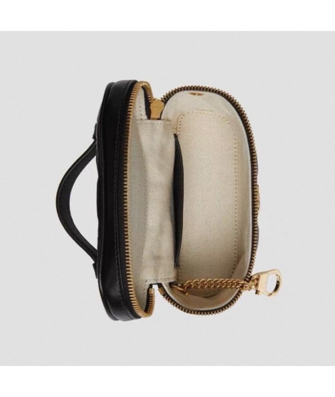 GUCCI Черная кожаная сумка через плечо, фото 4