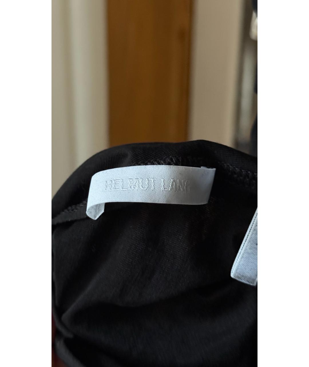 HELMUT LANG Черная майка, фото 3