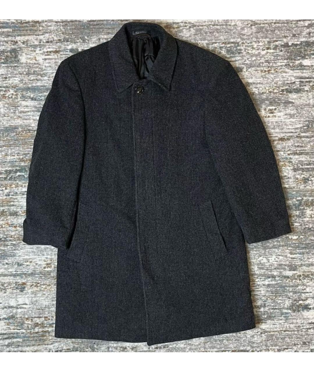 RALPH LAUREN Серое шерстяное пальто, фото 7