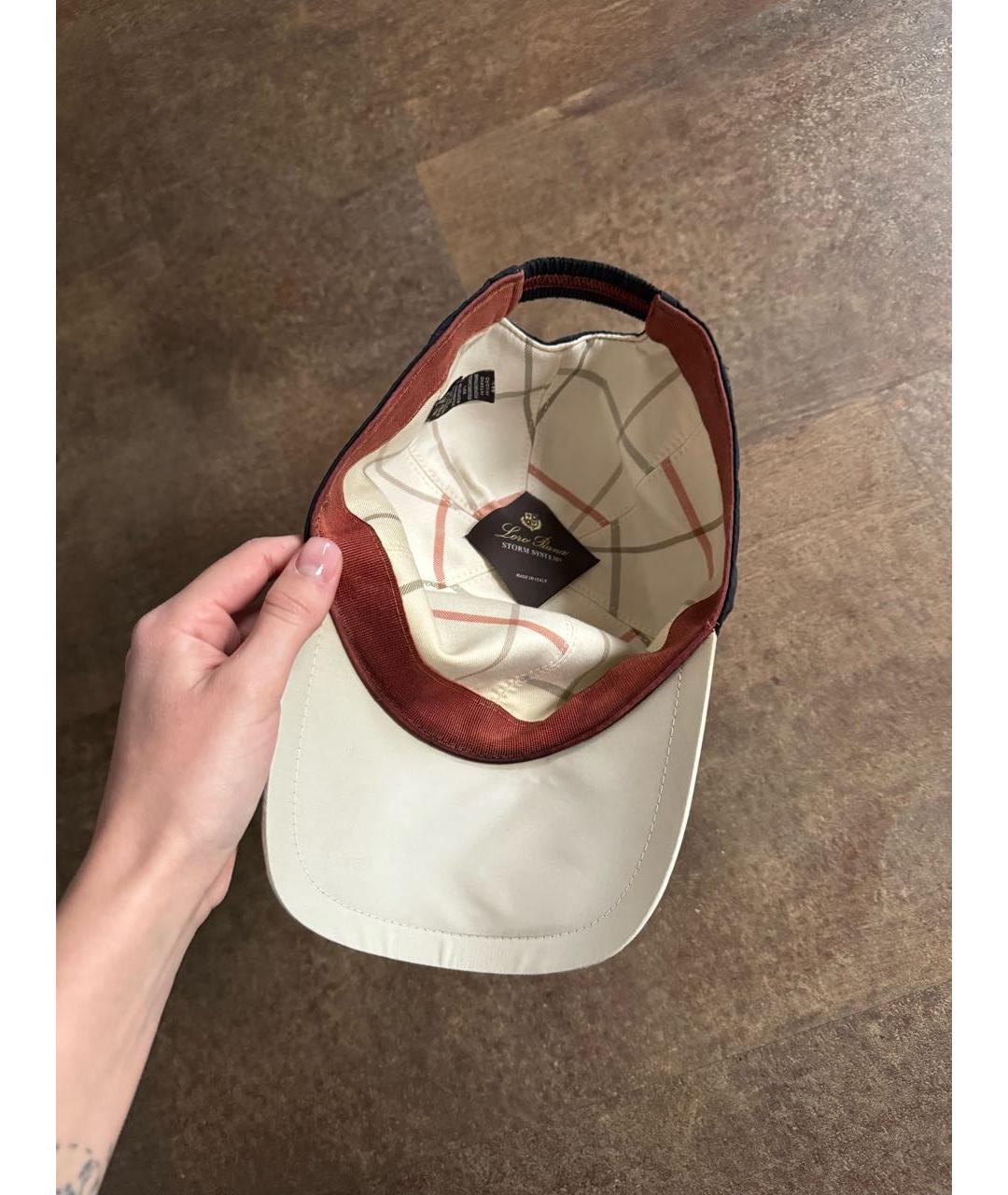 LORO PIANA Темно-синяя кепка, фото 4