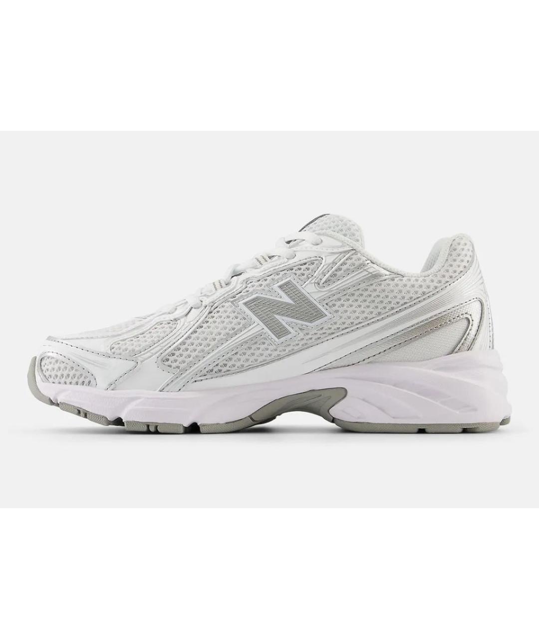 NEW BALANCE Серебряные текстильные низкие кроссовки / кеды, фото 3