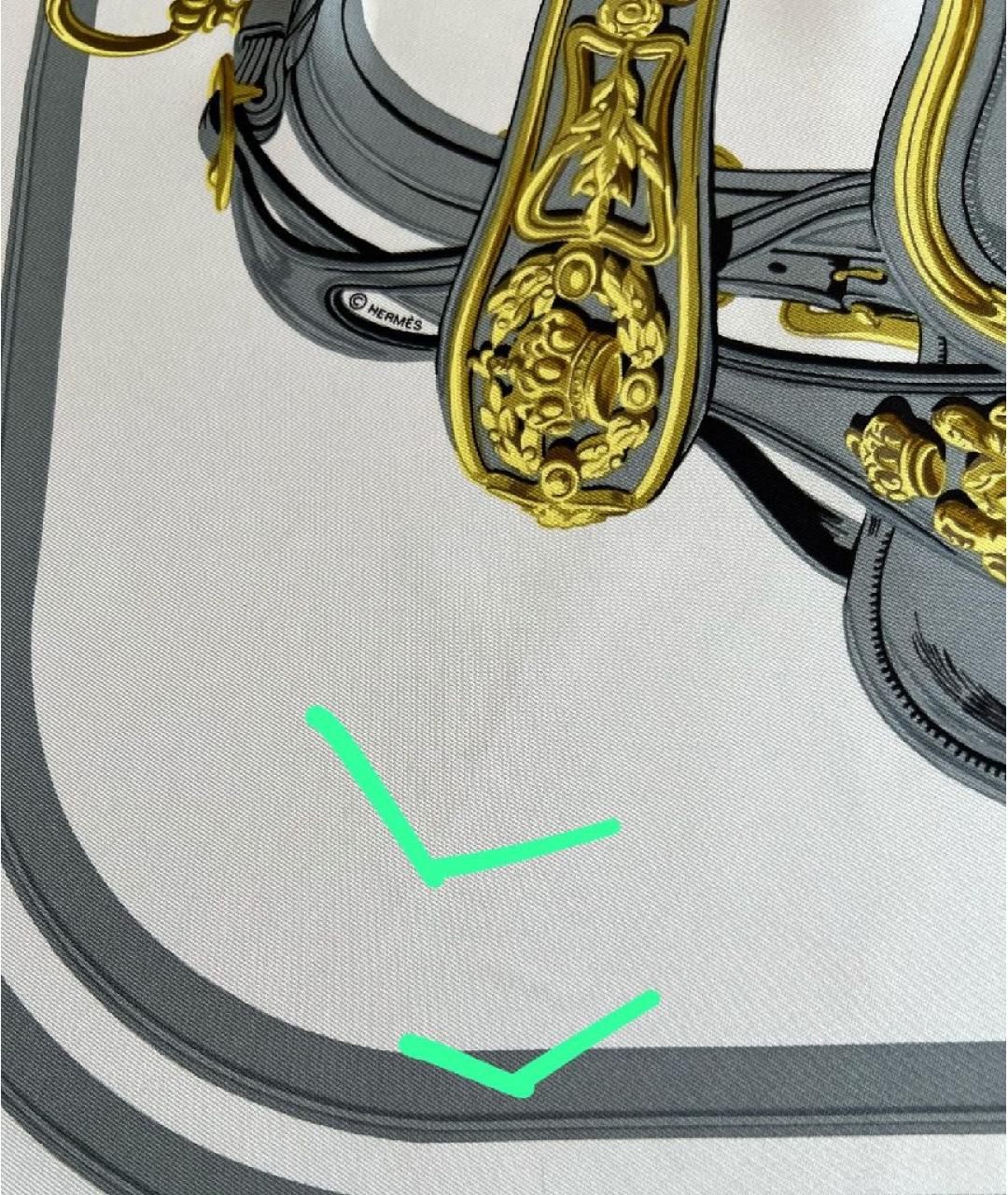 HERMES Мульти шелковый платок, фото 3