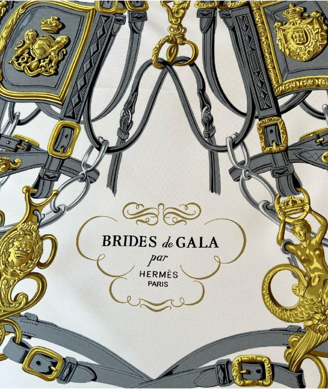 HERMES Мульти шелковый платок, фото 2