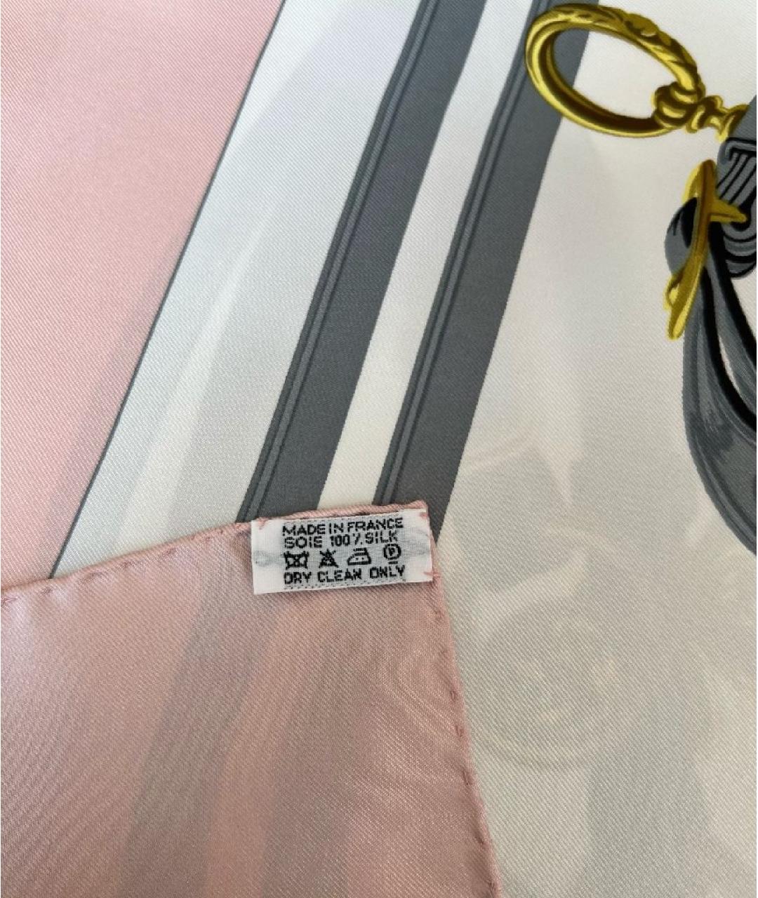 HERMES Мульти шелковый платок, фото 4