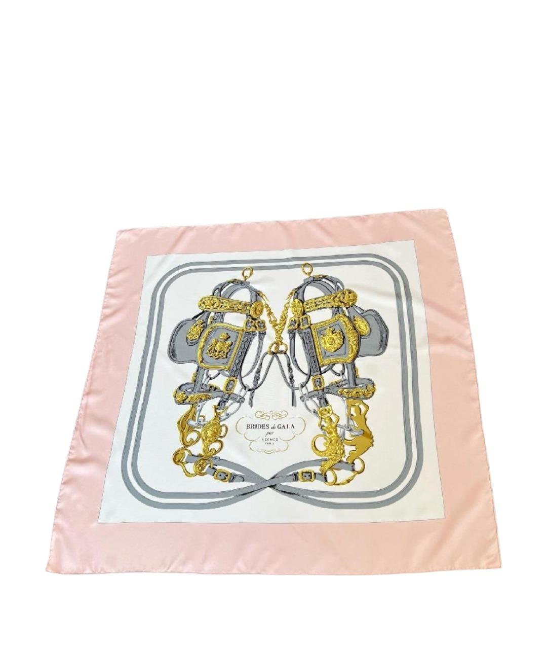 HERMES Мульти шелковый платок, фото 1