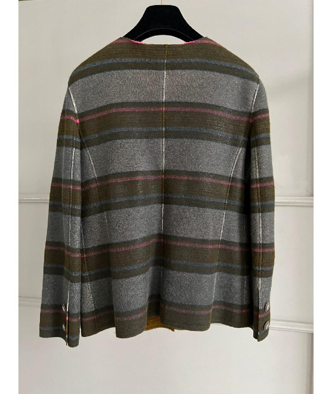 CHANEL Коричневый кашемировый жакет/пиджак, фото 2