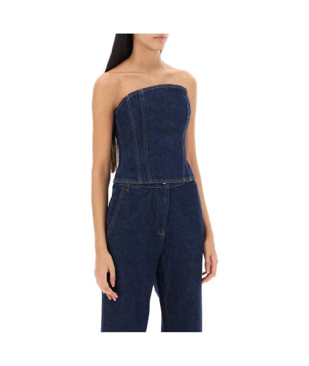 MAGDA BUTRYM Синий деним корсет, фото 5