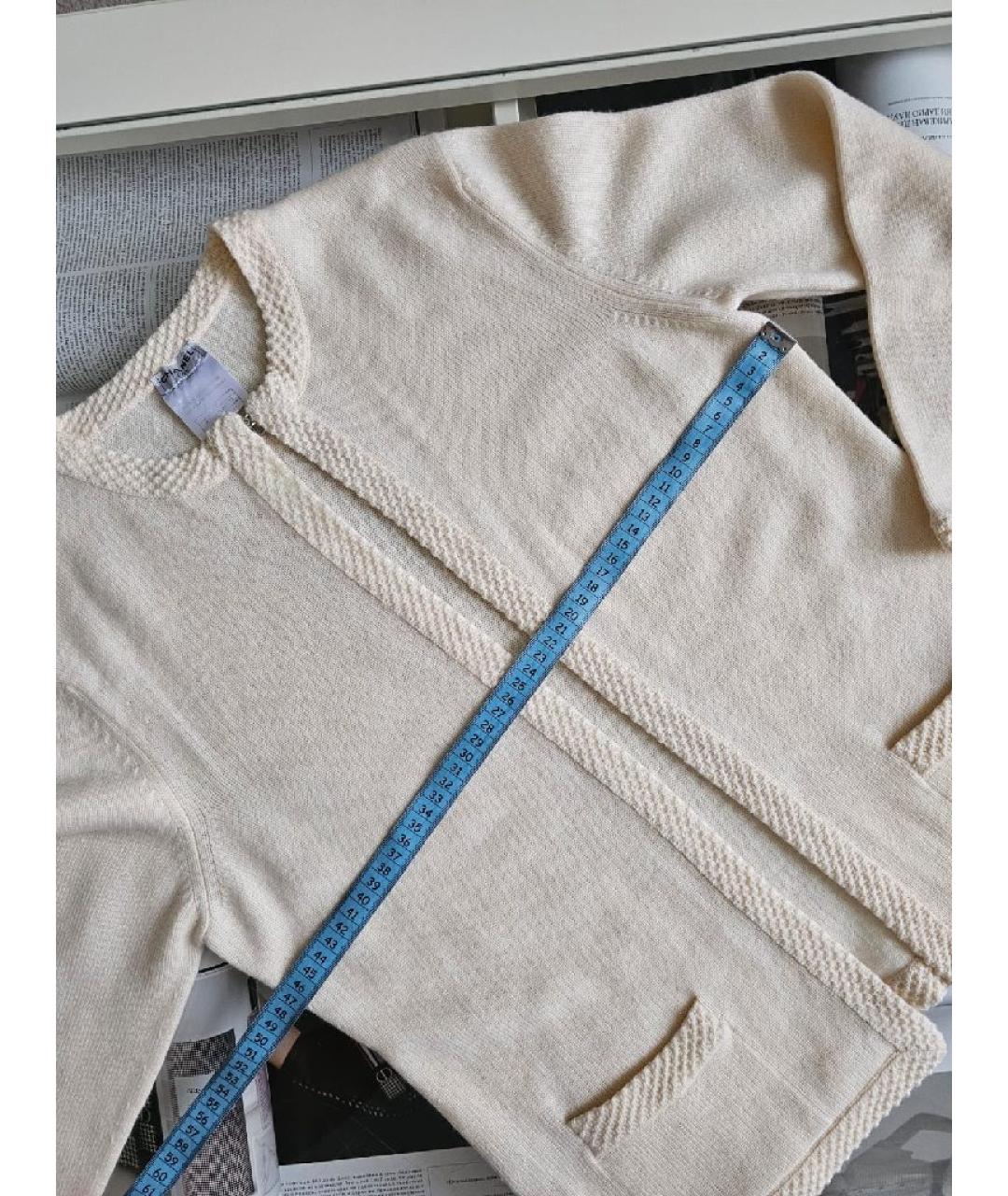 CHANEL Белый кашемировый жакет/пиджак, фото 4