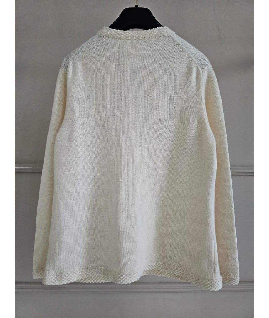 CHANEL Белый кашемировый жакет/пиджак, фото 2