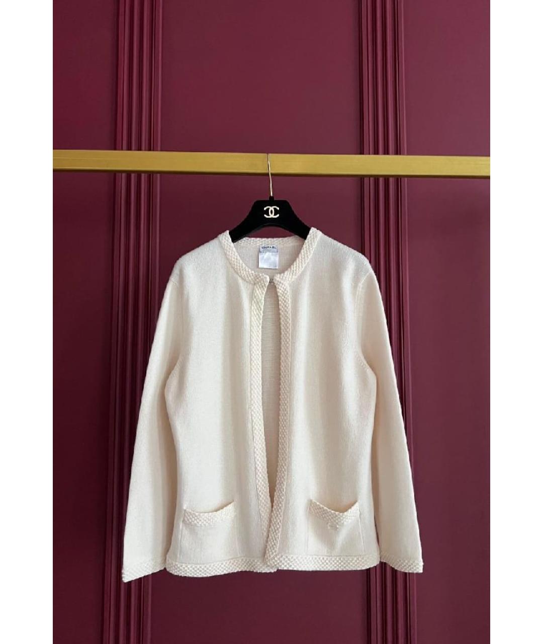 CHANEL Белый кашемировый жакет/пиджак, фото 9