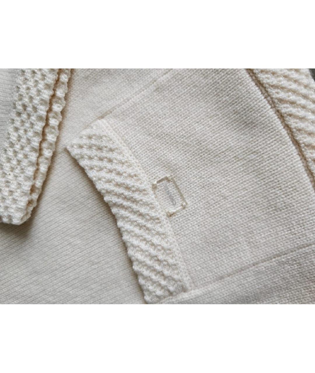 CHANEL Белый кашемировый жакет/пиджак, фото 6