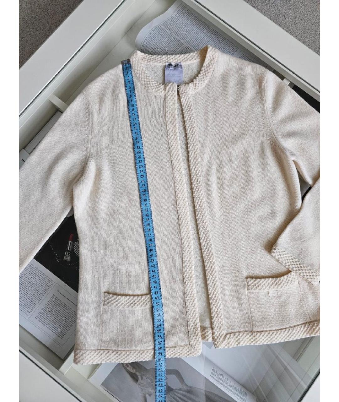 CHANEL Белый кашемировый жакет/пиджак, фото 5