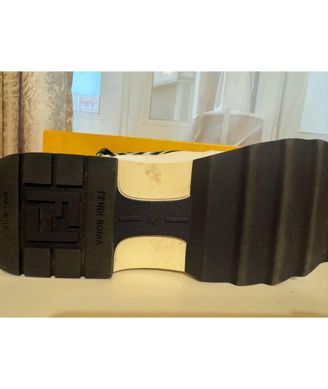 FENDI Мульти кожаные кроссовки, фото 6