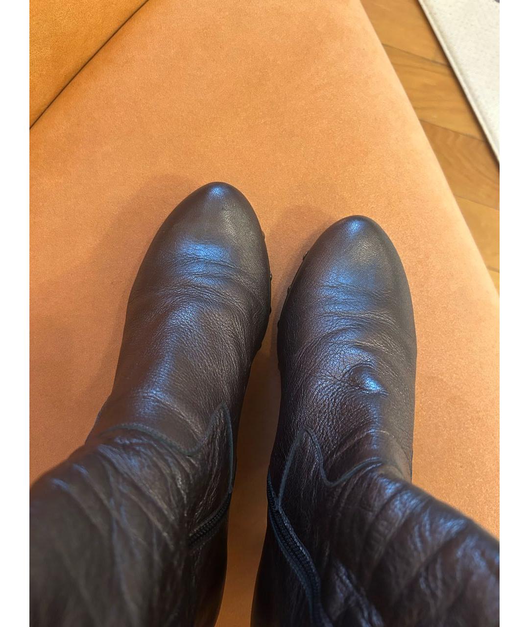 STUART WEITZMAN Серые кожаные ботильоны, фото 3