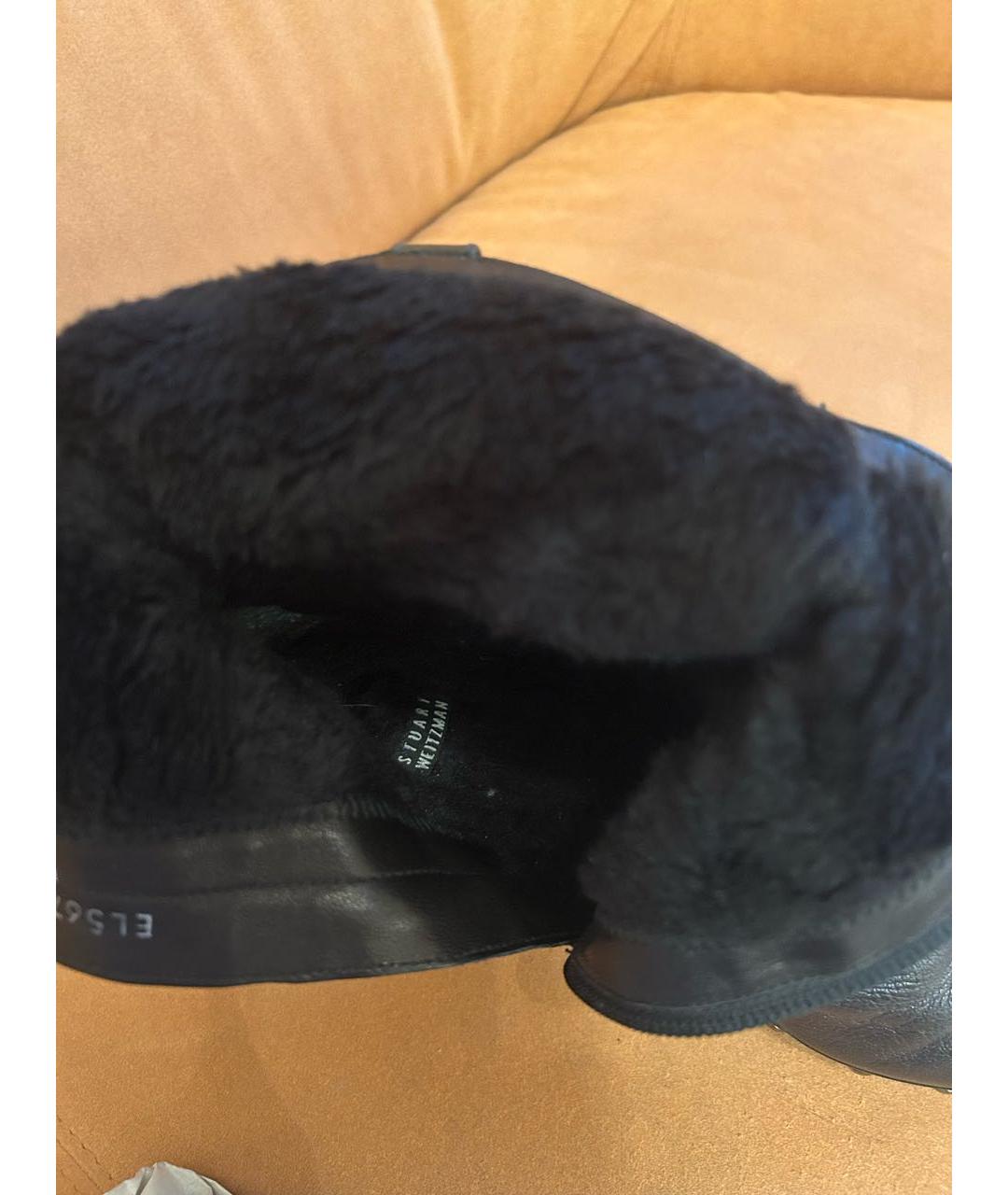 STUART WEITZMAN Серые кожаные ботильоны, фото 7