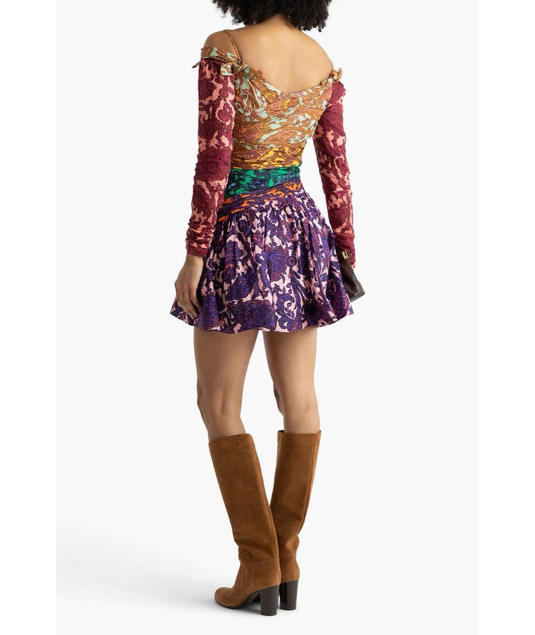 ZIMMERMANN Мульти льняное коктейльное платье, фото 3