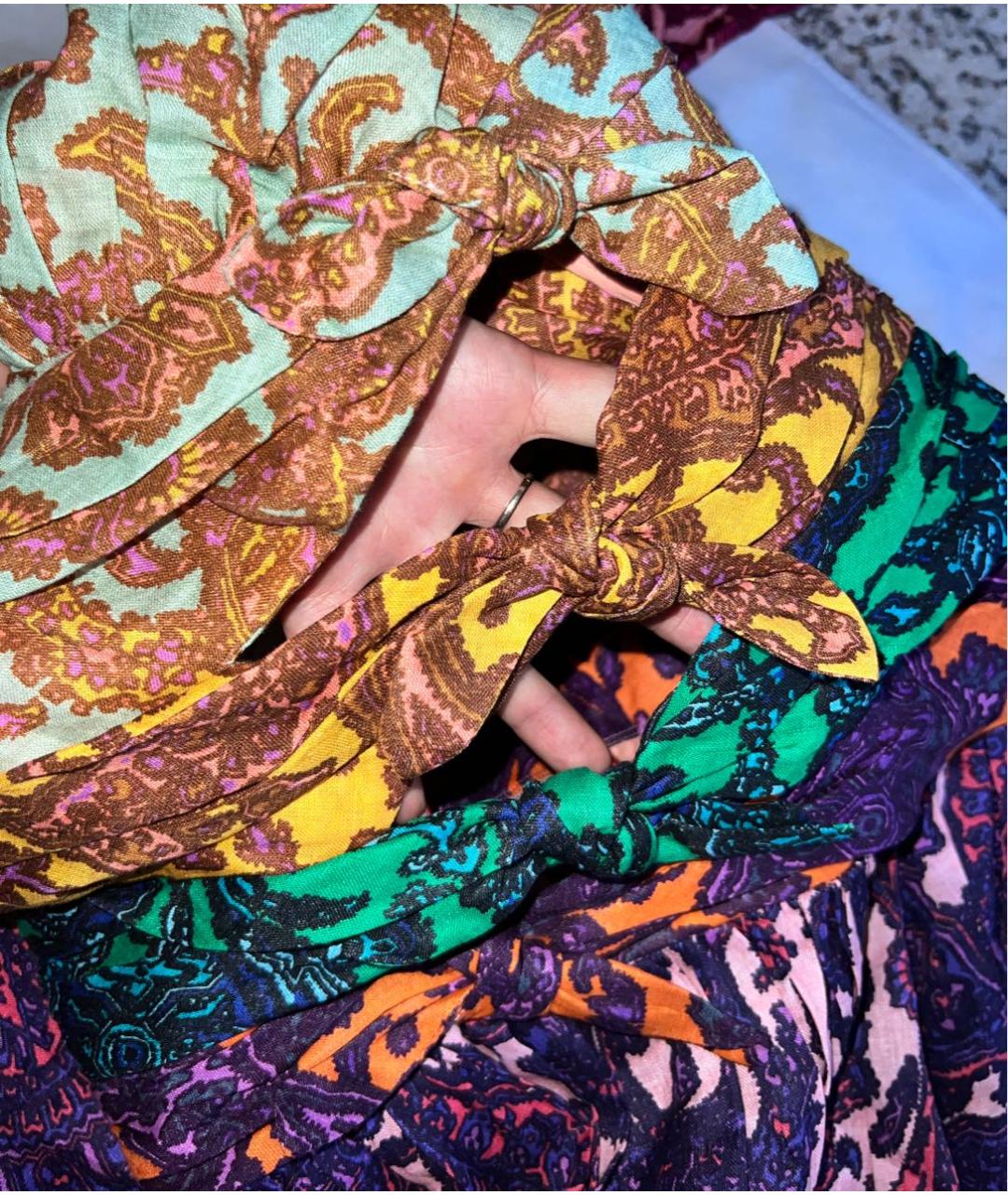 ZIMMERMANN Мульти льняное коктейльное платье, фото 6