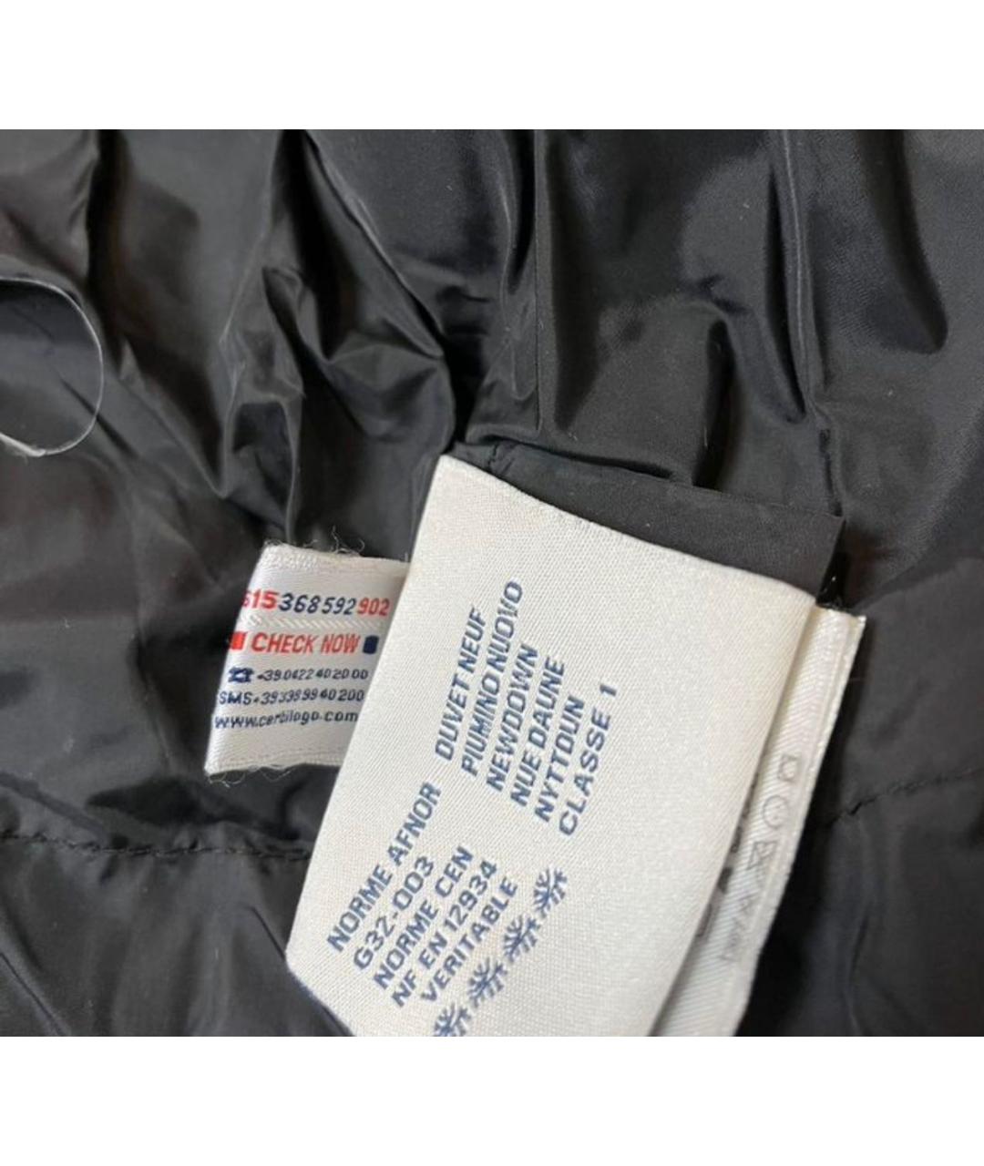 MONCLER Коричневый полиэстеровый пуховик, фото 8