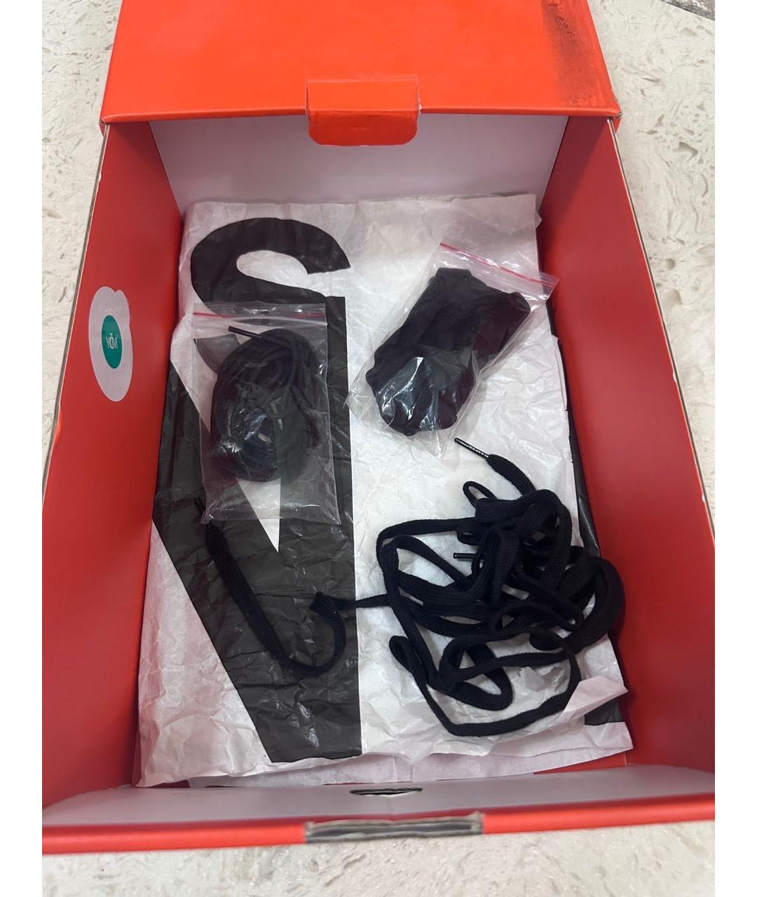 SACAI Черные кожаные низкие кроссовки / кеды, фото 6