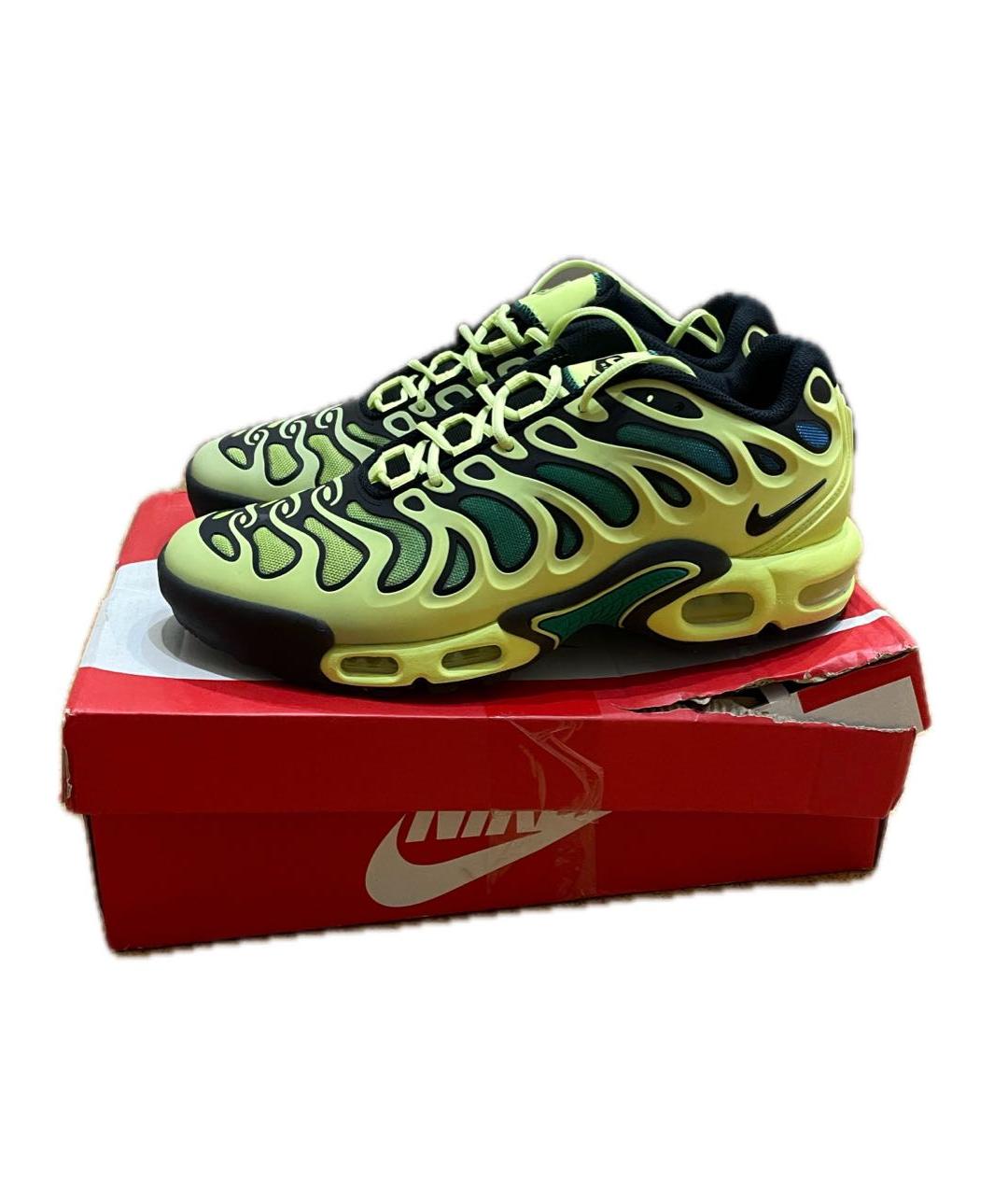 NIKE Салатовые резиновые низкие кроссовки / кеды, фото 7