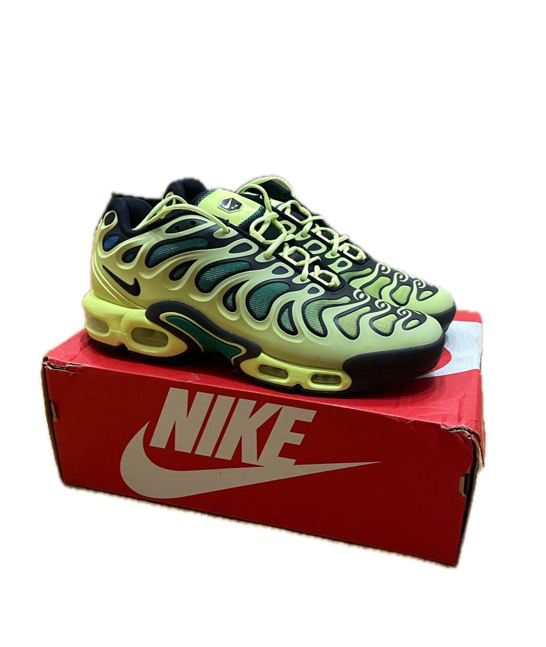 NIKE Салатовые резиновые низкие кроссовки / кеды, фото 3