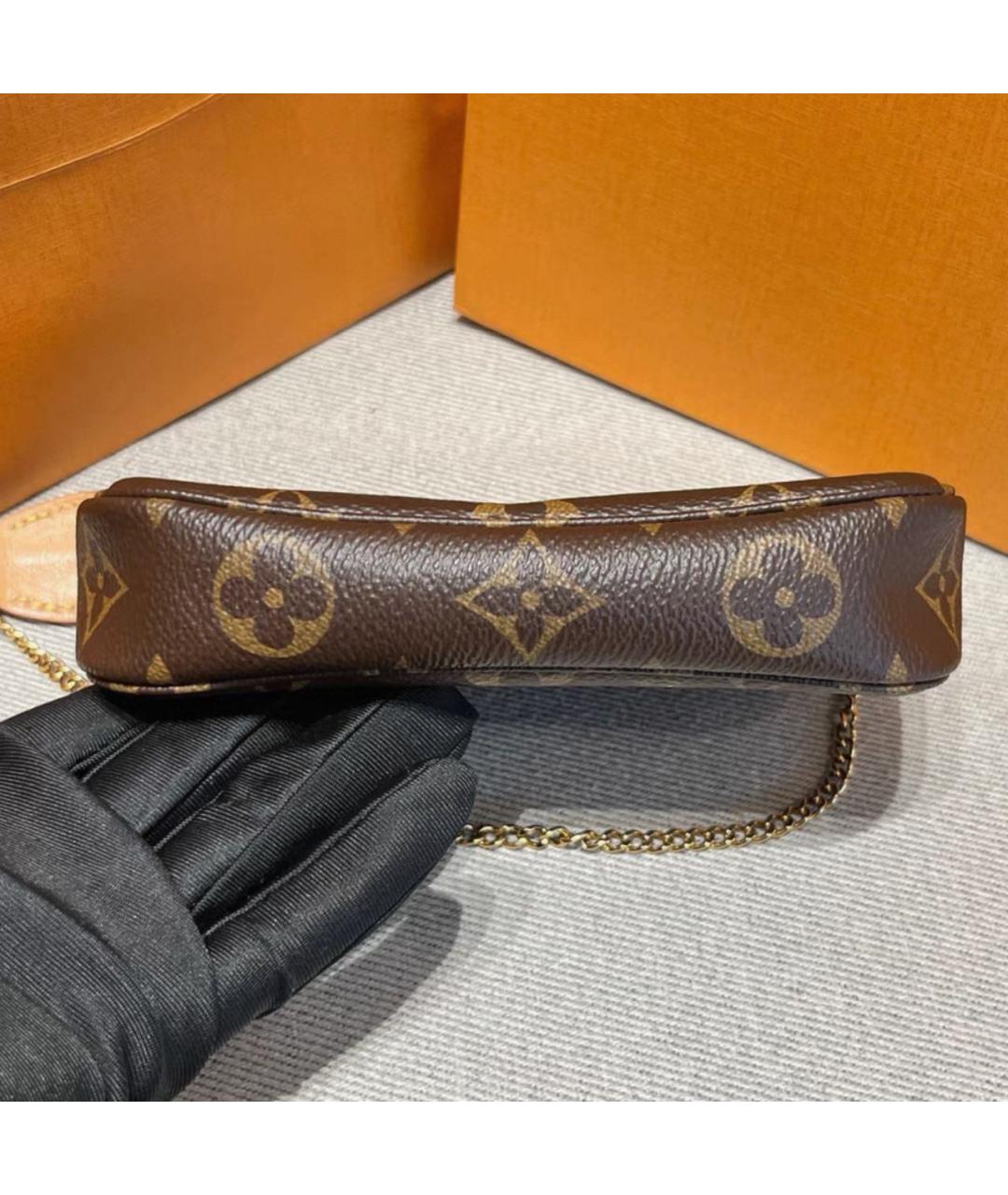 LOUIS VUITTON Коричневая сумка через плечо, фото 3