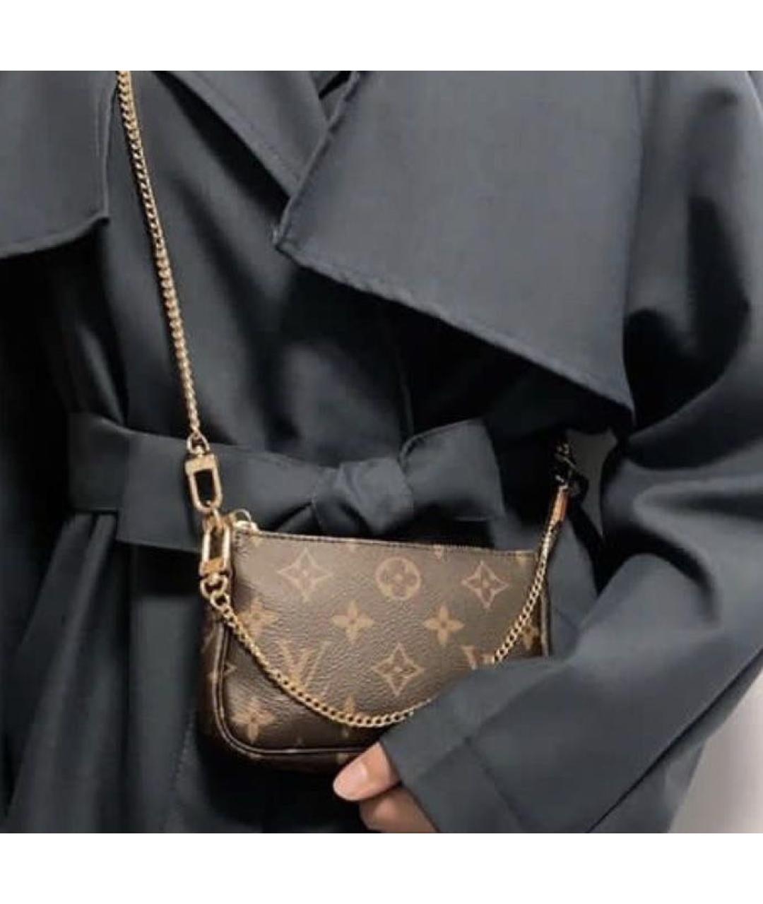 LOUIS VUITTON Коричневая сумка через плечо, фото 6