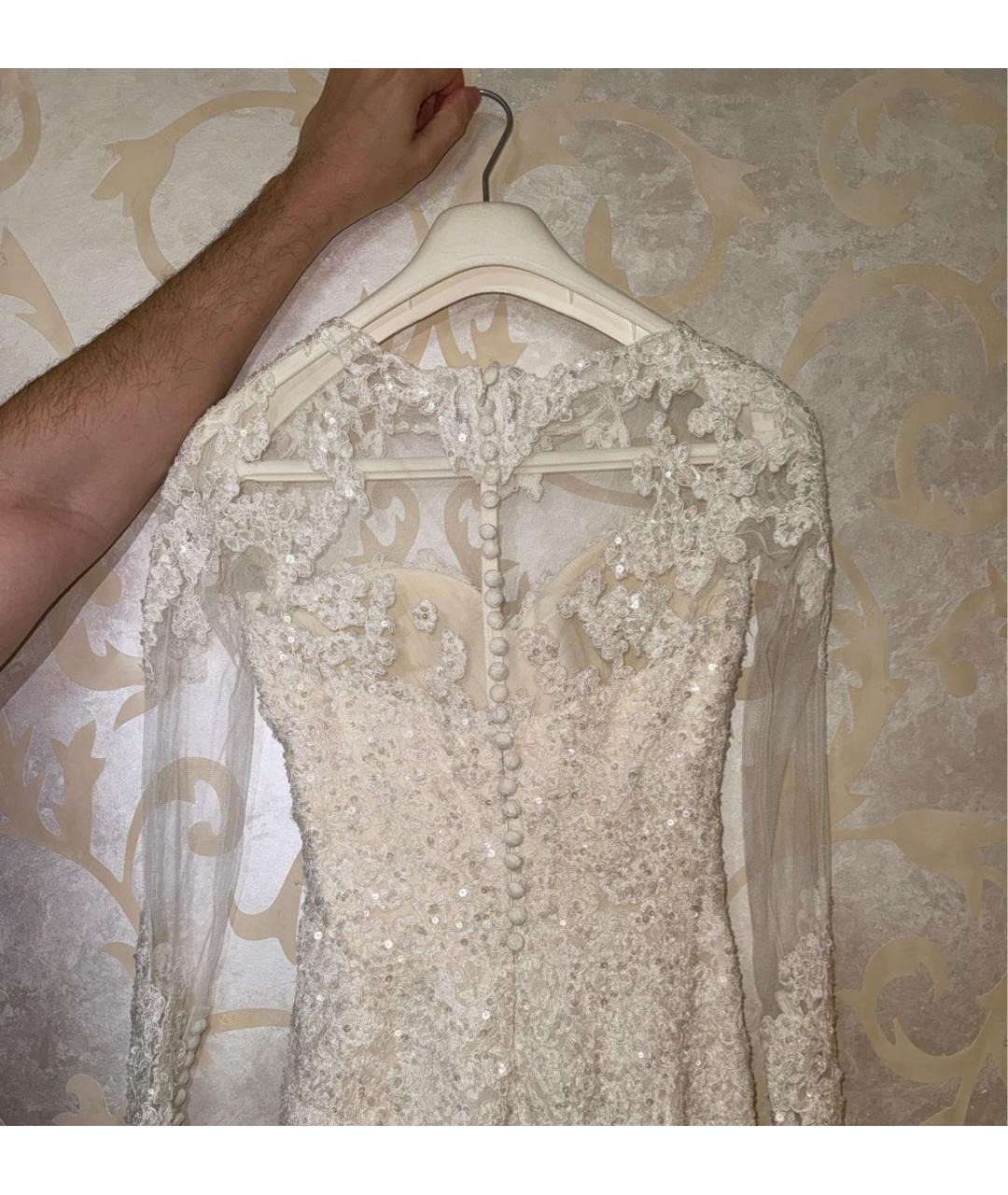 ZUHAIR MURAD Белое кружевное свадебное платье, фото 2