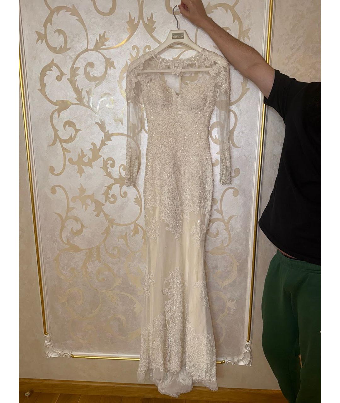 ZUHAIR MURAD Белое кружевное свадебное платье, фото 8