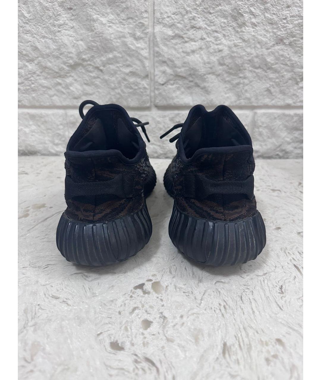 ADIDAS YEEZY Черные текстильные низкие кроссовки / кеды, фото 3