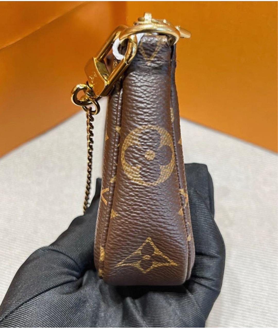 LOUIS VUITTON Коричневая сумка с короткими ручками, фото 4