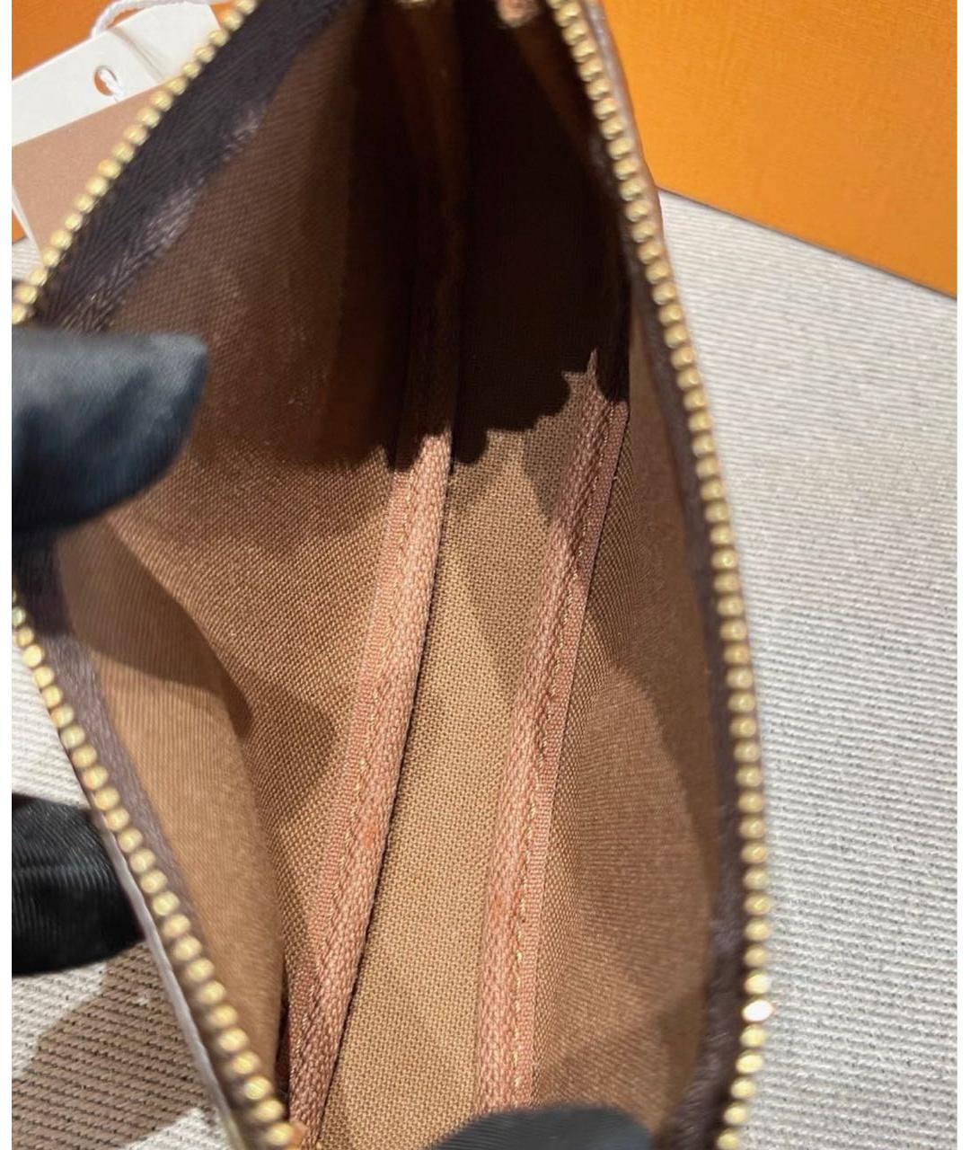 LOUIS VUITTON Коричневая сумка с короткими ручками, фото 5