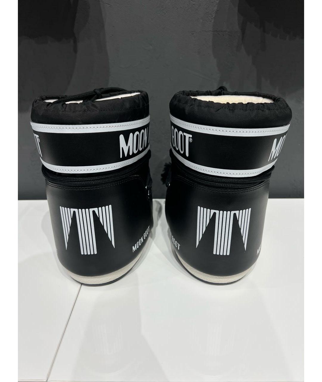 MOON BOOT Черные текстильные ботинки, фото 4