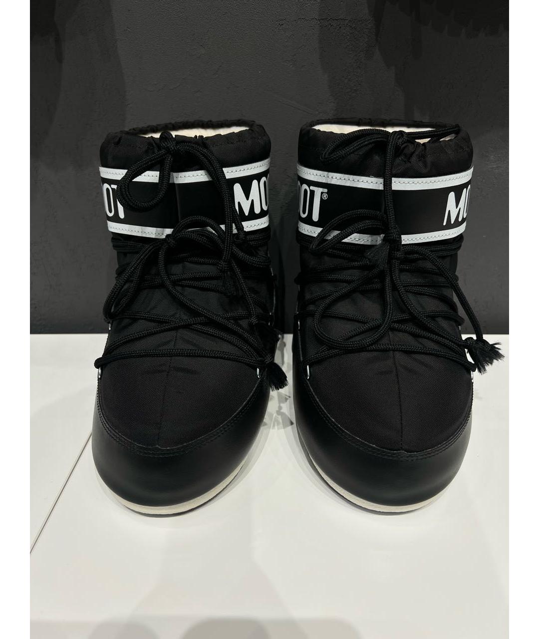 MOON BOOT Черные текстильные ботинки, фото 2