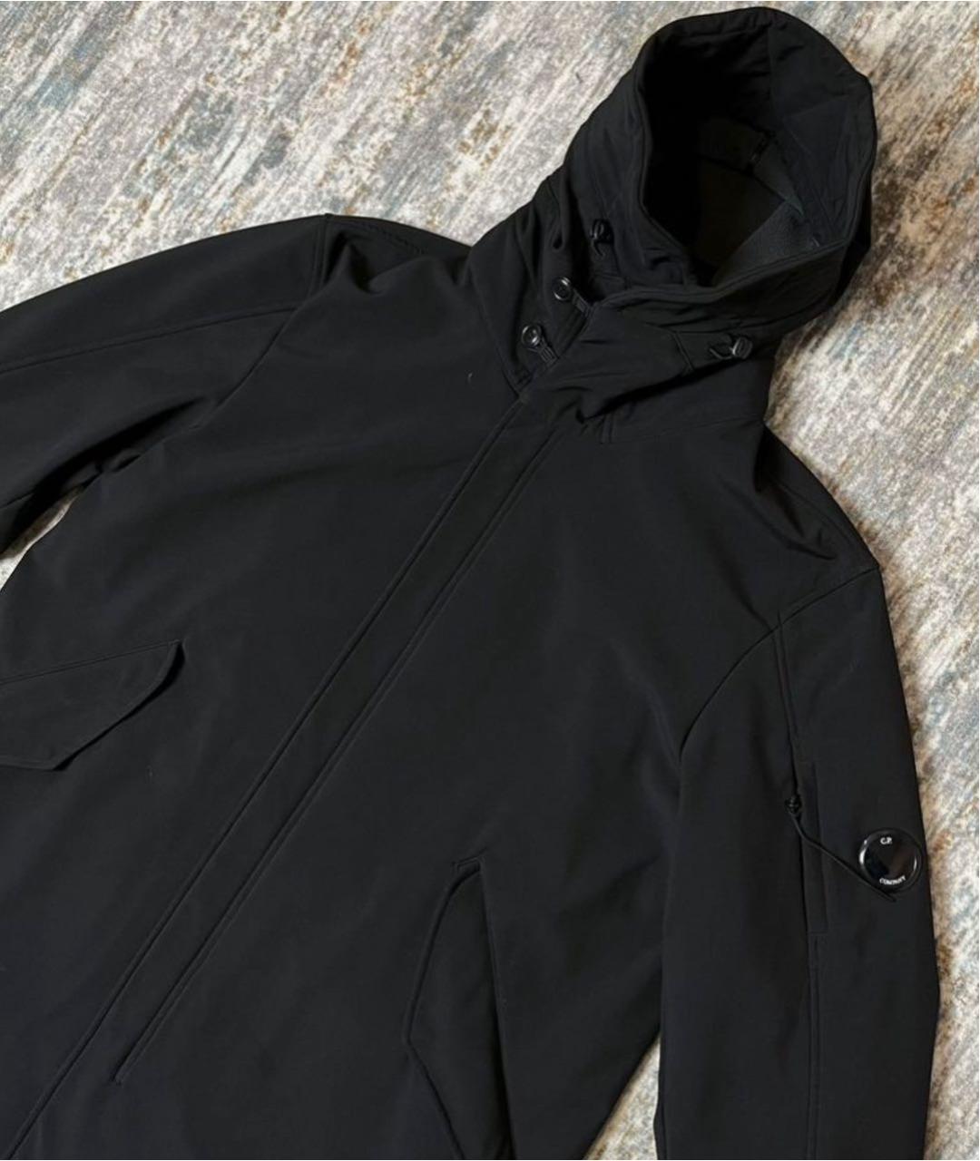 CP COMPANY Черная полиэстеровая куртка, фото 2