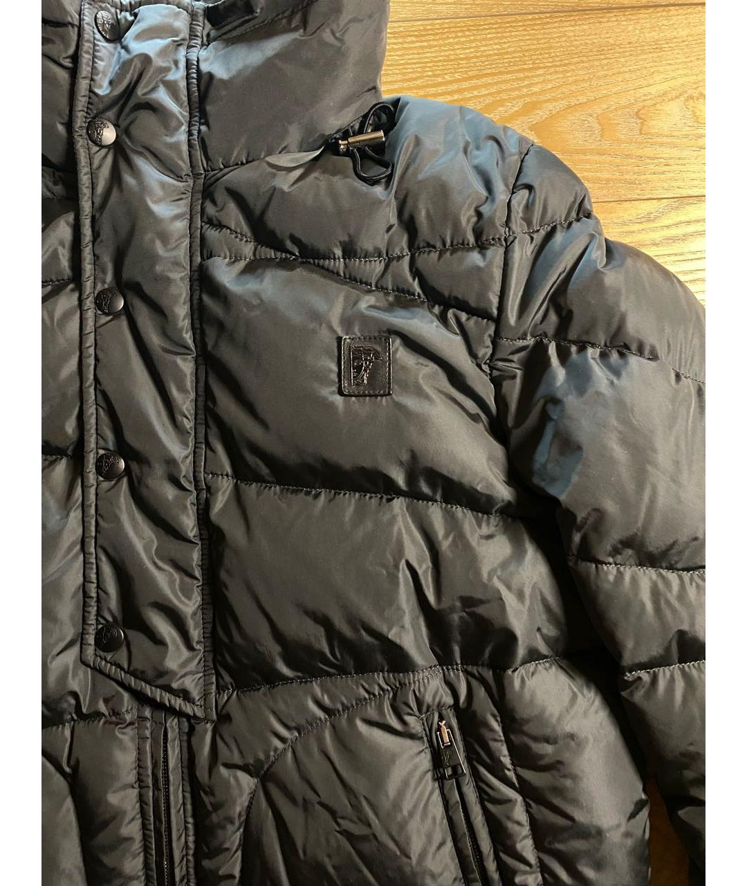 VERSACE COLLECTION Темно-синяя полиамидовая куртка, фото 3