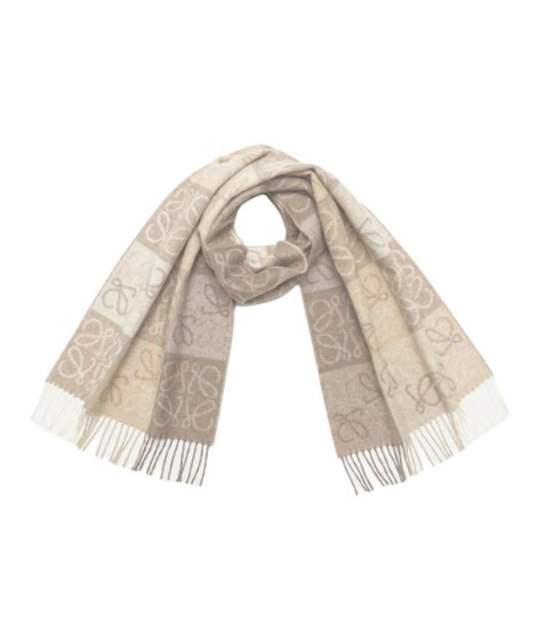 LOEWE Мульти шерстяной шарф, фото 3