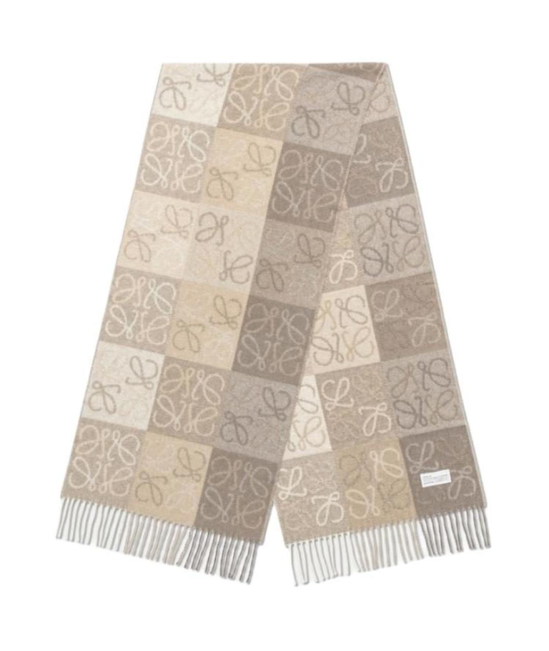 LOEWE Мульти шерстяной шарф, фото 2