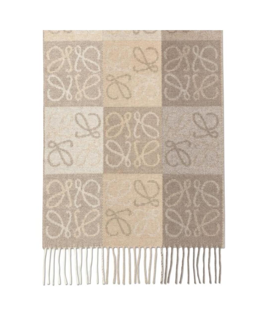 LOEWE Мульти шерстяной шарф, фото 4