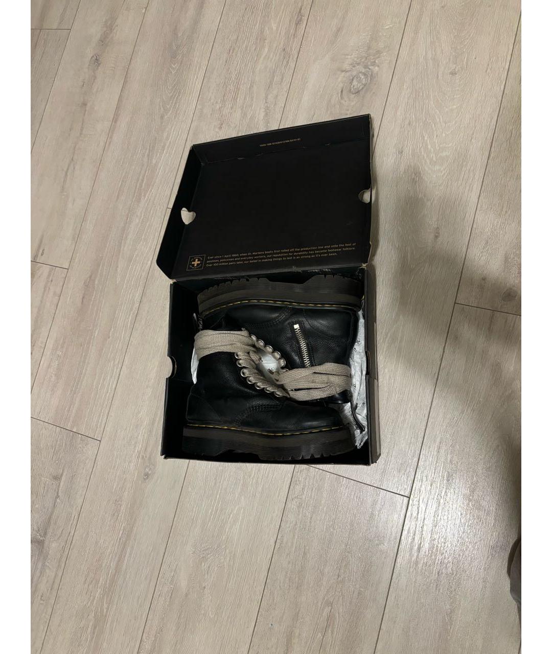 DR. MARTENS Черные кожаные высокие ботинки, фото 6