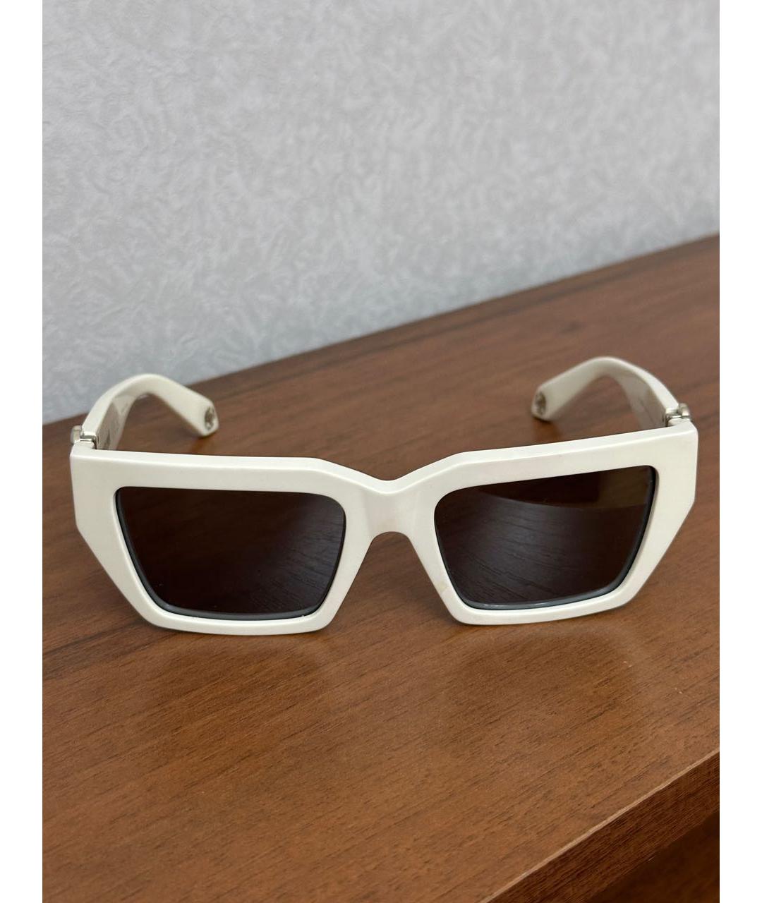 ROBERTO CAVALLI Белые пластиковые солнцезащитные очки, фото 5