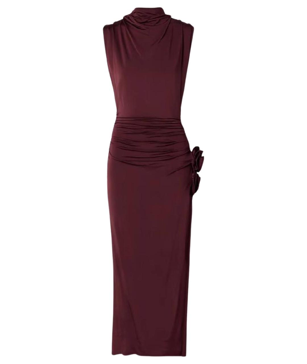 MAGDA BUTRYM Бордовое вискозное вечернее платье, фото 1